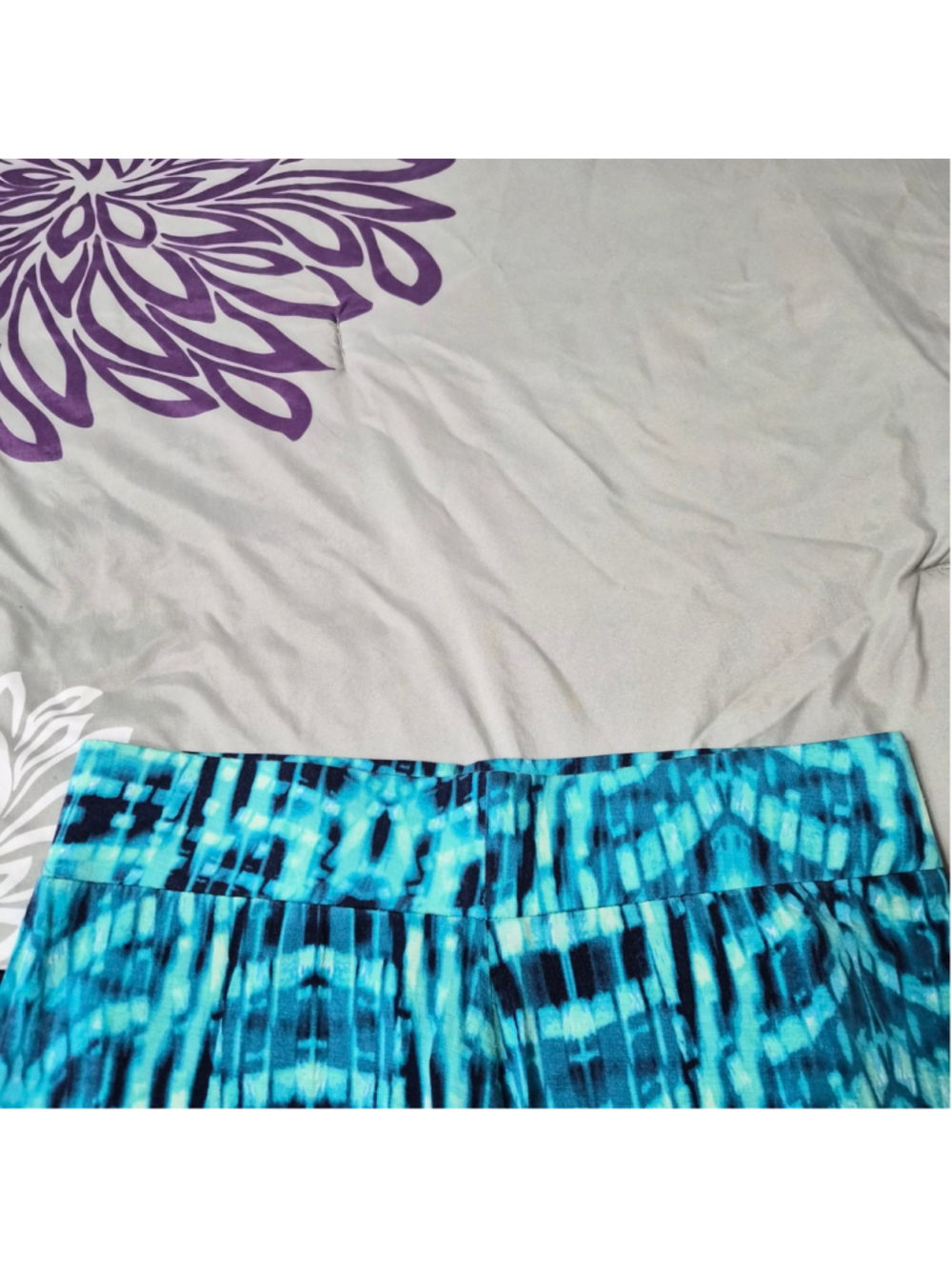 Ana Women's Maxi Skirt Blue and Green Tie Dye Pattern Size M - Picture 8 of 8